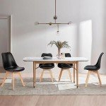 Mid-Century Modern Dining Chairs Set of 4