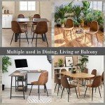 Mid-Century Modern Upholstered Dining Chairs Set of 4