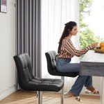 Set of 4 Adjustable Swivel Bar Stools