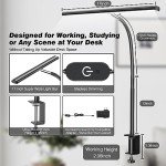 LED Desk Lamp with Flexible Gooseneck and Dimming