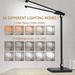 Dimmable LED Desk Lamp with USB Charging Port