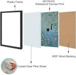 Funny Cat Water Lilies Canvas Wall Art