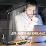 Dimmable LED Desk Lamp with USB Charging Port