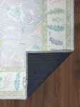 Vintage Lavender Oushak Rug for Living Spaces