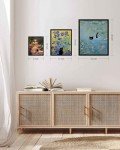 Funny Cat Water Lilies Canvas Wall Art