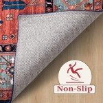 Washable 8x10 Boho Non-Slip Area Rug