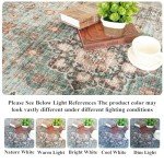 Washable 8x10 Oriental Area Rug - Green