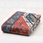 Washable 8x10 Boho Non-Slip Area Rug