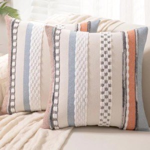 Boho Decorative Throw Pillow Covers Set of 2