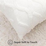Soft Cream Faux Fur Decorative Pillow Covers - Set of 2