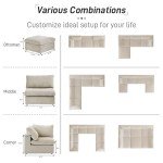 Cloud Modular L-Shaped Sectional Sofa with Storage