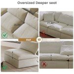 Cloud Modular L-Shaped Sectional Sofa with Storage