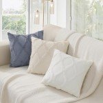 Soft Cream Faux Fur Decorative Pillow Covers - Set of 2