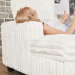 Plush Corduroy Modular Sofa with Pull-Out Bed