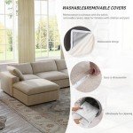 Cloud Modular L-Shaped Sectional Sofa with Storage