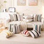 Boho Decorative Throw Pillow Covers Set of 2