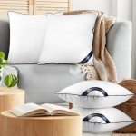 Set of 4 White 18x18 Throw Pillow Inserts