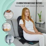 Snailax Heated Vibration Back Massager with 8 Motors