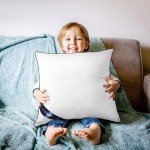 Set of 4 White 18x18 Throw Pillow Inserts