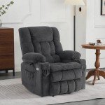 MCombo Dual Motor Recliner Chair with Massage & Heat