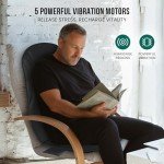 Snailax Heated Vibration Back Massager with 8 Motors