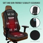 Snailax Heated Vibration Back Massager with 8 Motors