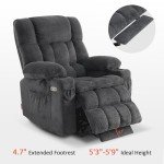 MCombo Dual Motor Recliner Chair with Massage & Heat