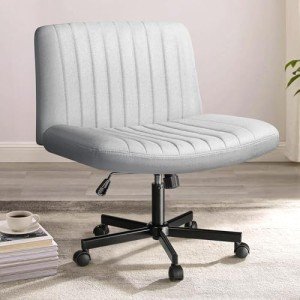 PUKAMI Grey Adjustable Criss Cross Office Chair