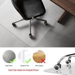 Kuyal Clear Chair Mat for Hard Floors 36x48