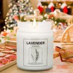 Lavender Scented Candles Set - 4 Pack