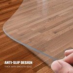 Kuyal Clear Chair Mat for Hard Floors 36x48
