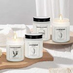 Lavender Scented Candles Set - 4 Pack
