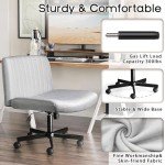 PUKAMI Grey Adjustable Criss Cross Office Chair