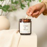 Coconut Vanilla Scented Soy Candle – 9oz