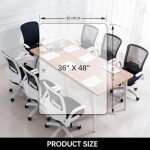 Kuyal Clear Chair Mat for Hard Floors 36x48
