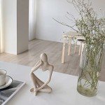 Abstract Sandstone Thinker Statue for Home Decor