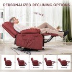 Power Lift Recliner Chair with Massage and Heat