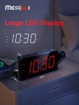 180° Rotatable Projection Alarm Clock with USB Charger