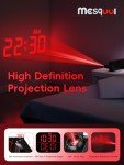 180° Rotatable Projection Alarm Clock with USB Charger