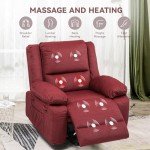 Power Lift Recliner Chair with Massage and Heat