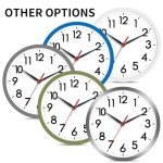 Modern 8-Inch Battery Operated Wall Clock