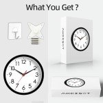 Modern 8-Inch Battery Operated Wall Clock