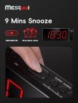 180° Rotatable Projection Alarm Clock with USB Charger
