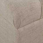Tufted Ainsley Button Storage Ottoman Bench, Tan
