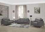 Dark Gray Leather Sofa by Homelegance, 89