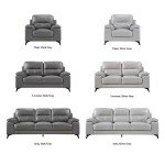 Dark Gray Leather Sofa by Homelegance, 89