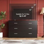 Stylish 6-Drawer Oak Dresser for Bedroom Storage