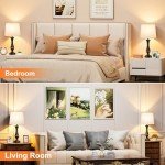 Set of 2 Touch Lamps with USB Ports