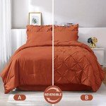Burnt Orange 7-Piece Queen Comforter Set