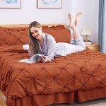 Burnt Orange 7-Piece Queen Comforter Set